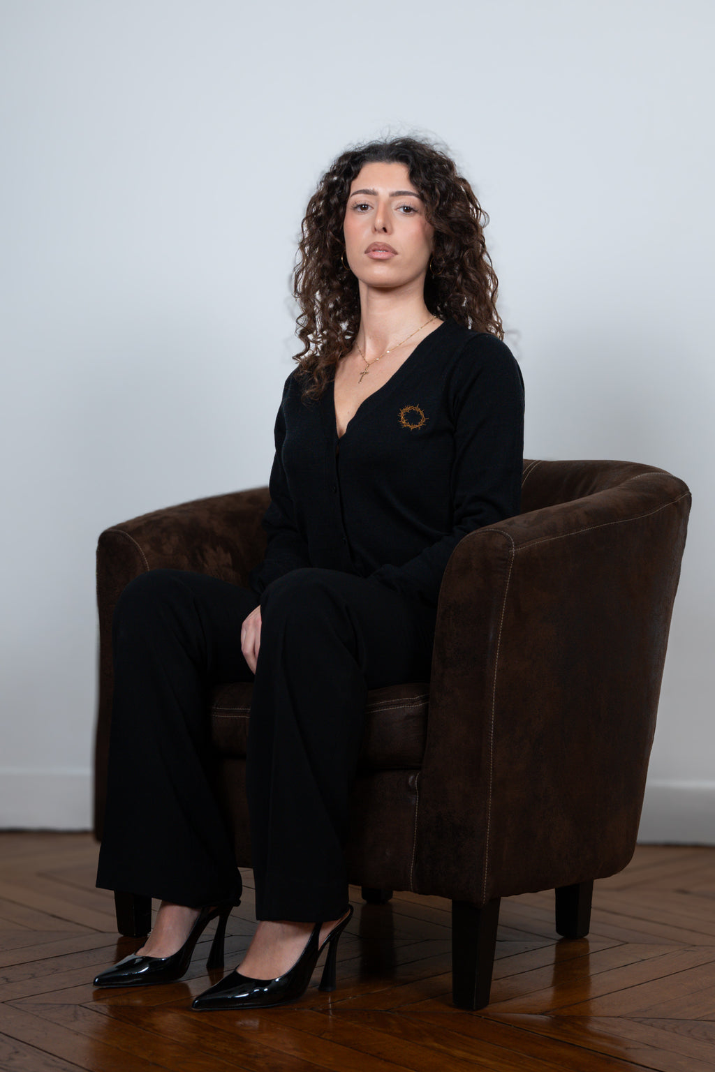 Cardigan couronne d'épines