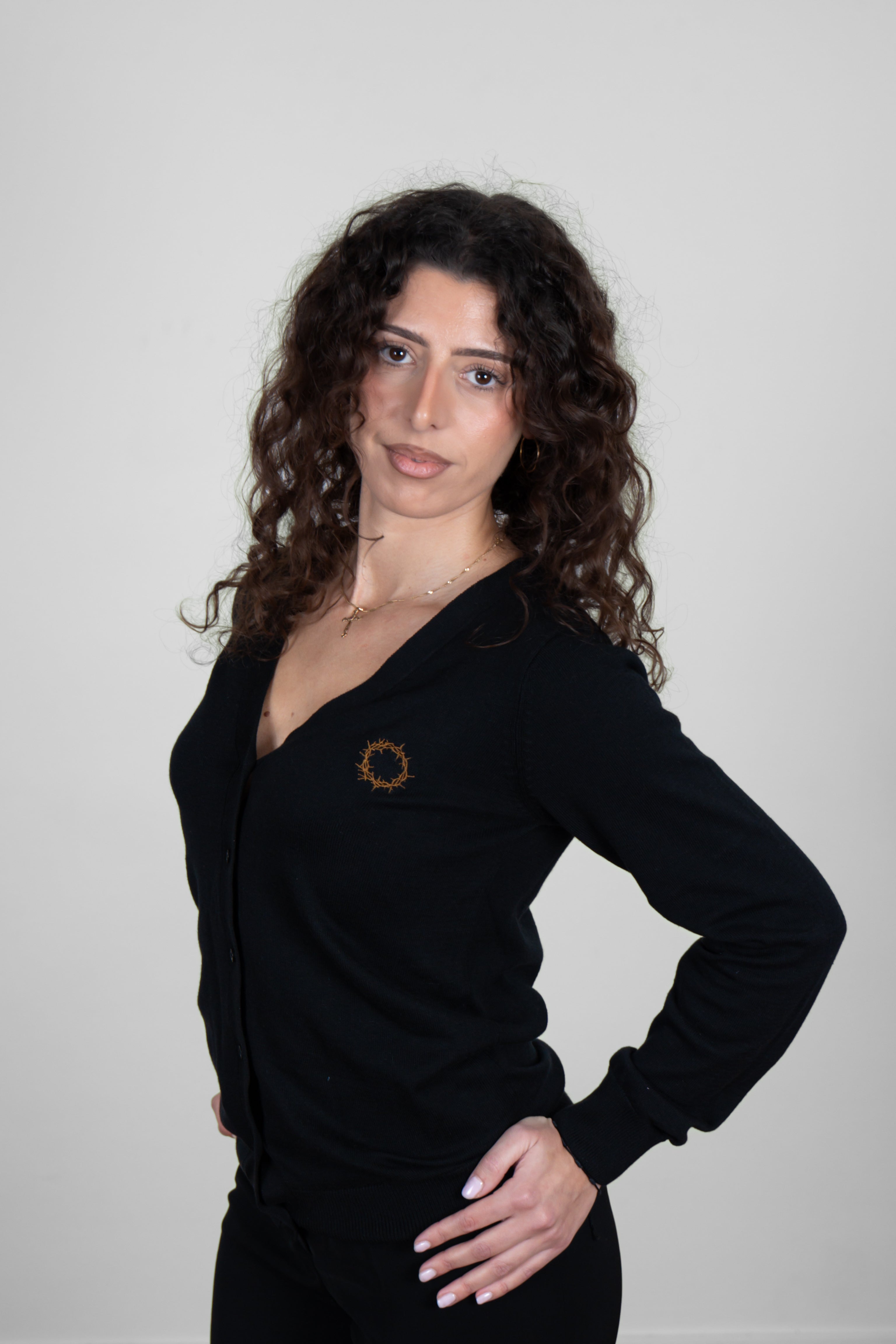 Cardigan couronne d'épines