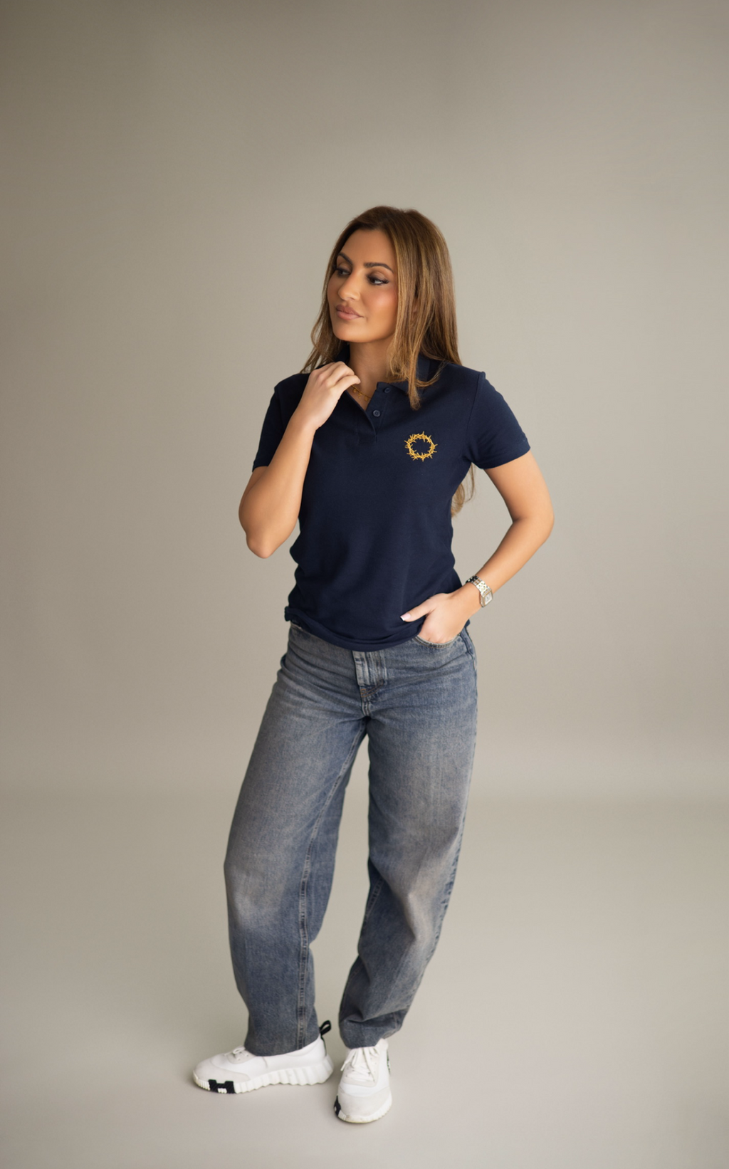 Polo couronne d'épines Femme