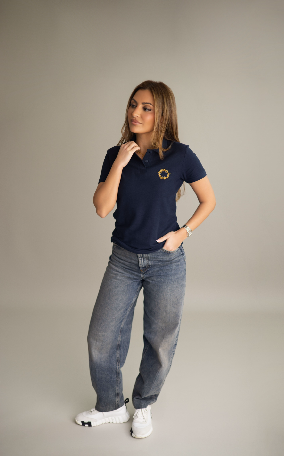 Polo couronne d'épines Femme